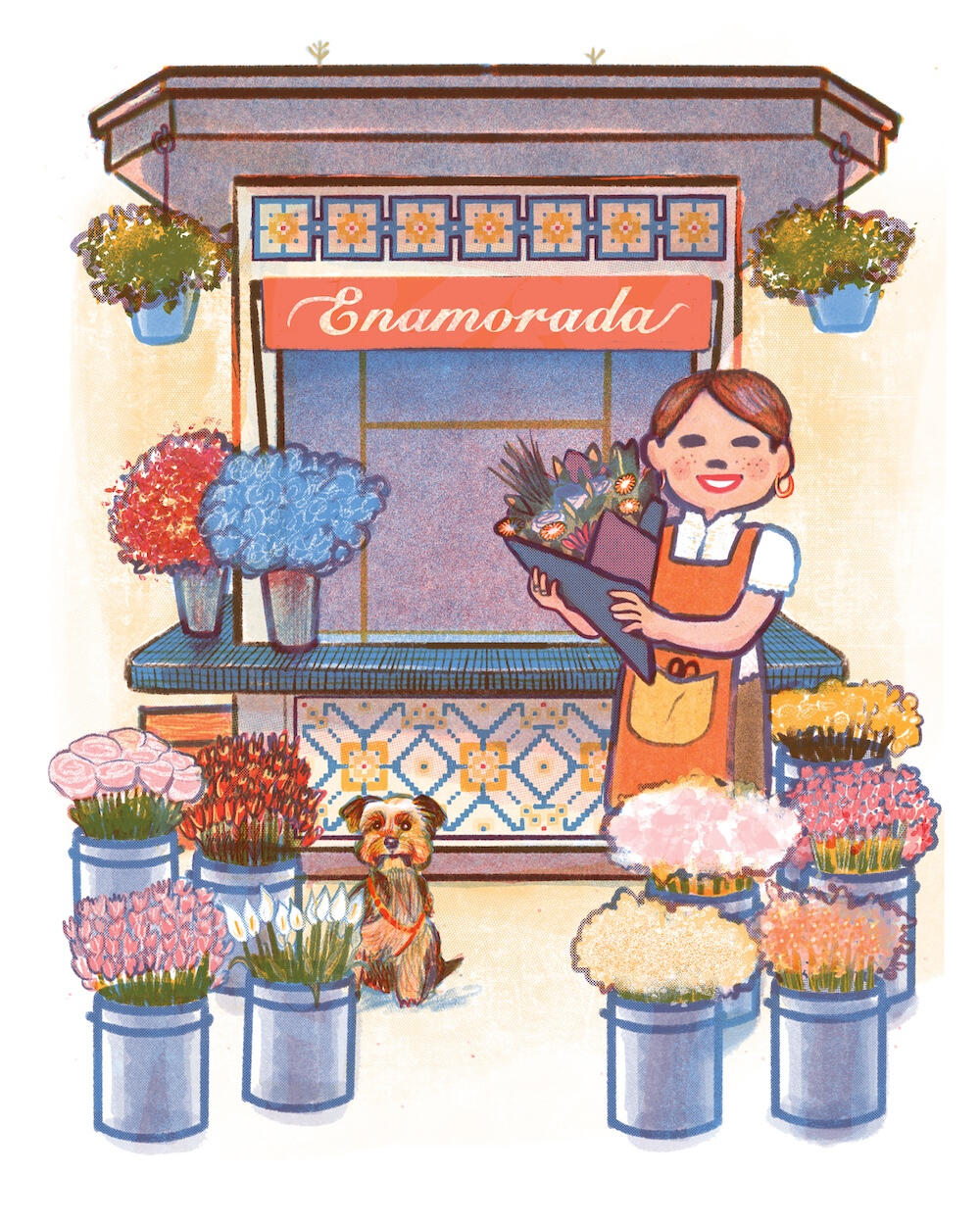 'Flower Shop' Greeting Card for The Culture Curious